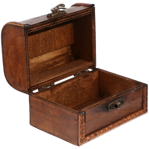 Masteelf  Novelty Old Vintage Storage Wooden Box Birthday Gift Jewelry