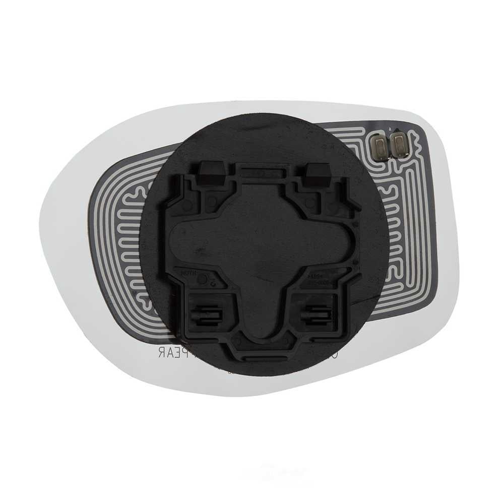 Burco Side View Mirror Replacement Glass with Motor Mount Plate - Clear Glass - 5574HRSG