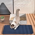 thumbnail image 4 of Tgbvmt Silicone Cat Litter Collection Mat 37x22cm 15x9In Washable Spatter Proof Waterproof Raised Dots Litter Control Fast Drying Easy Clean Mat For Cat Litter Box Floor Protection Decor Favors, 4 of 6