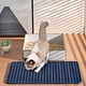 thumbnail image 4 of Pisexur Suministros para mascotas Tapete de silicona para recolección de arena de gatos de 15 x 9 pulgadas, lavable, a prueba de salpicaduras, impermeable e infalible parperros, gatos y animales, 4 of 6