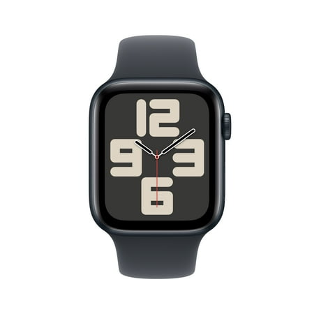 Apple Watch SE 2nd Generation (GPS + Cellular) 44mm Midnight Aluminum Case with Midnight Sport Band - S/M - Midnight