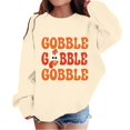 thumbnail image 2 of Boys Sweatshirts Childrens Letter Graphic Crew Neck Sweatshirt Long Sleeve Casual Hoodless Top Beige 4-5 Years, 2 of 4