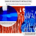 thumbnail image 3 of 2 Packs 10 feet Foil Fringe Garland Metallic Tinsel Streamers Banner 4th of July Decorations Red White Blue Fringe Backdrop Banner Hanging Parade Float Fringe Garland for Patriotic Day Memorial Day, 3 of 8