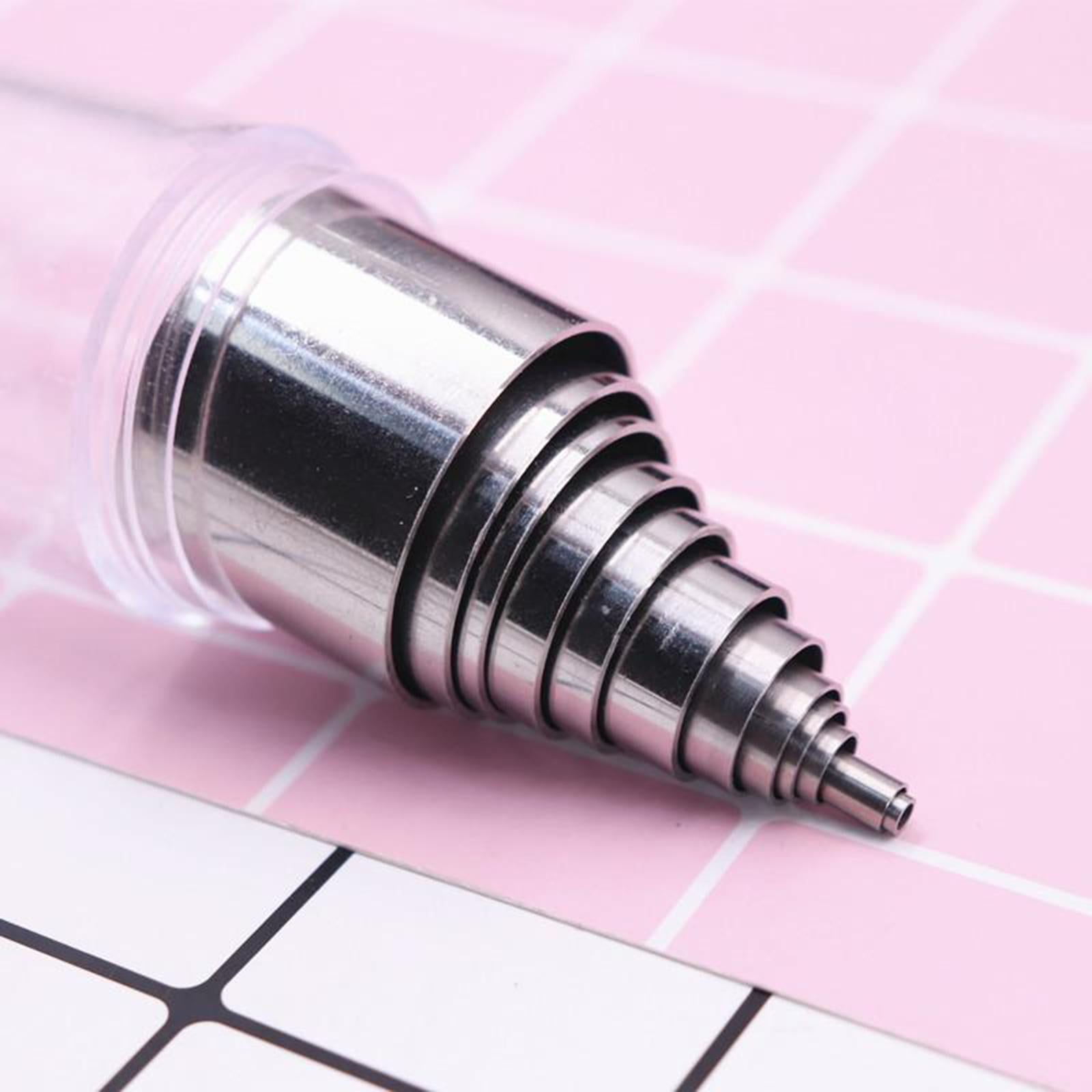 Mini Fondant - Stainless Steel Clay Polymer Metal Punch Hole for Fondant And Crafting Clay- Circular, Flowers, Geometric Shape - , Circular