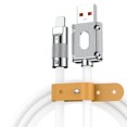 thumbnail image 3 of Cable de carga rápido, cable de carga rápido del teléfono del cable de carga del teléfono de la aleación 6A del cinc ultra sensible, 3 of 8