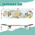 thumbnail image 2 of 31'' Complete Skateboard 7 Layer Canadian Maple Double Kick Deck Skateboards birds flowers peony chrysanthemum clover Skate Board for Beginner Adult Gifts, 2 of 5