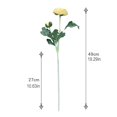 thumbnail image 3 of fuxzkrlz Artificial Ranunculus Asiaticus 2 Head Realistic Fake Silk Flower with Stem Home Office Wedding Party Table Centerpiece Vase Faux Bloom Decoration, 3 of 6