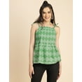 thumbnail image 2 of Moomaya Shoulder Straps Square Neck Pin Tucks Cotton Top - Women's Trendy Top, 2 of 9