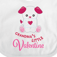 thumbnail image 4 of Inktastic Grandma's Little Valentine Boys or Girls Baby Bib, 4 of 4
