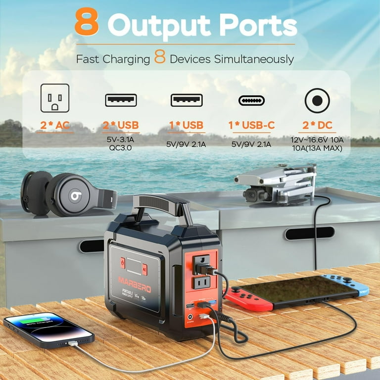 Portable Power Station, Solar Generator with 6W Solar Panel, 2 or 3 LED Light Bulb, Camp Lamps with 5V Output Can Charge Power Bank, USB DC Outlets, for Outdoor Camping, Home Emergency Power Supply Portable Power Station, Solar Generator with 6W Solar Panel, 2 or 3 LED Light Bulb, Camp Lamps with 5V Output Can Charge Power Bank, USB DC Outlets, for Outdoor Camping, Home Emergency Power Supply