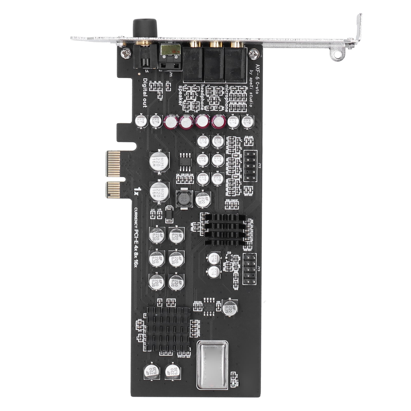Fyydes Sound Card,Sound Card Digital Coaxial Audio Module PCI‑E DTS 7.1
