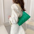 thumbnail image 1 of Bolsa de cuero de PU de moda de axila informal con cadena en relieve de amor (Verde) Ehuebsd Para estrenar, 1 of 9