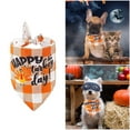 thumbnail image 2 of asddcavvf Thanksgiving Dog Bandana Fall Pet Scarf Adjustable Pumpkin Turkey Maple Leaf Triangle Bib, 2 of 8