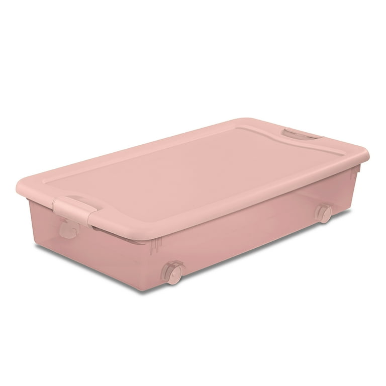 Sterilite 4-Pack 56 Qt. Wheeled Latching Box, Underbed Storage