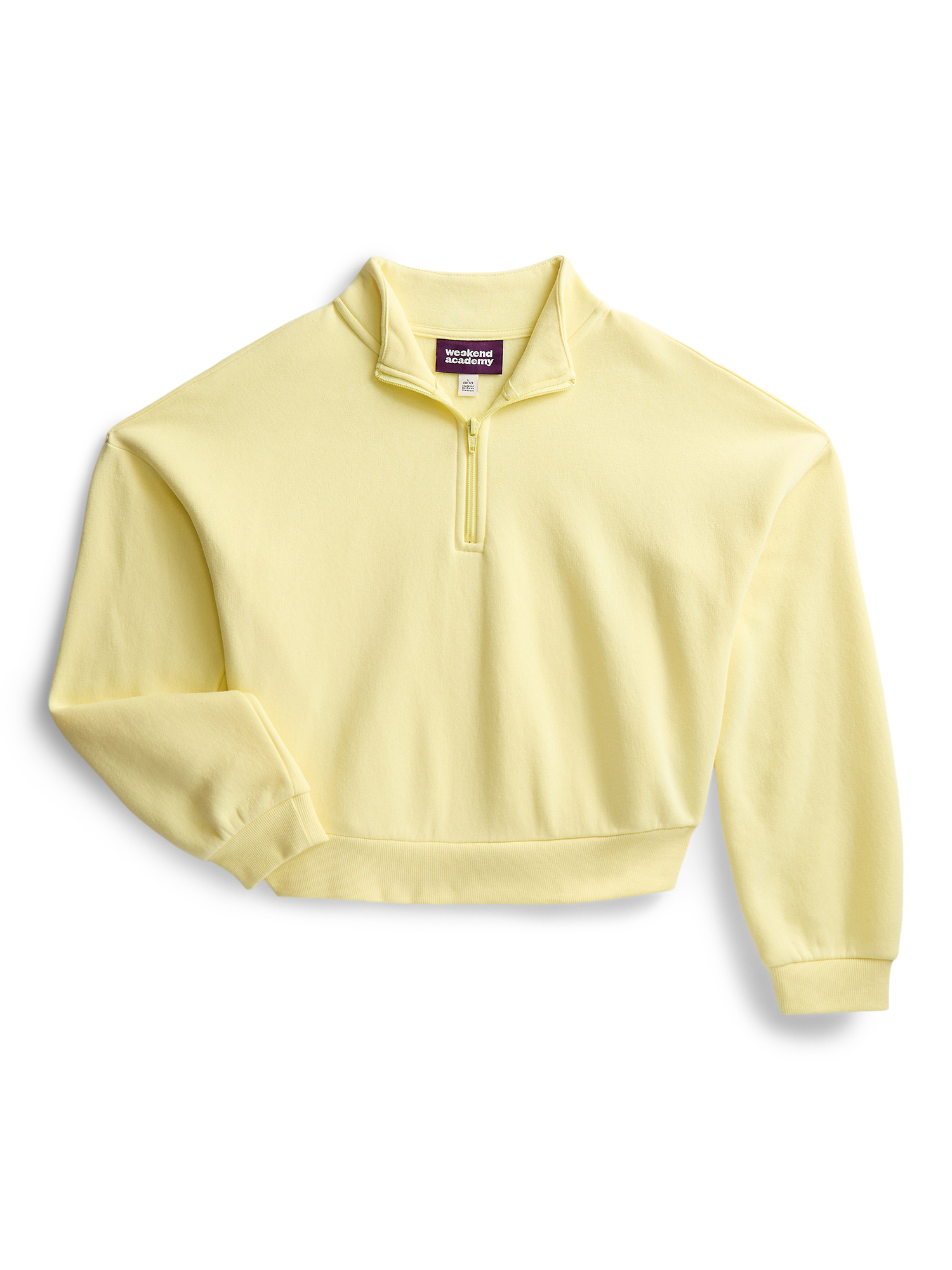 Weekend Academy Girls Fleece Quarter Zip Sweater, Sizes 4-18