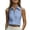 #371-Blue, variant on Women's Sleeveless Button Down Shirts Hidden-Button Front Collared Dressy Casual Blouses Loose Office Tank Tops