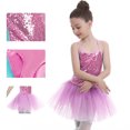 thumbnail image 3 of Girls Shirts Size 7-8 Girls Clothes Kids Girls Sequins Camisole Ballet Dance Dress Tutu Skirted Leotard Trendy Dancewear 13005, 3 of 3