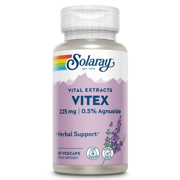 Solaray Vitex Chasteberry Extract 225mg, Traditional Women’s Health Support Supplement with 0.5% Agnuside, 60 VegCaps