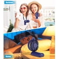 thumbnail image 5 of Ventilador de mano con niebla de agua: ventiladores portátiles recargables de 5 velocidades, ventilador portátil plegable, ventilador Venti de mano, 5 of 5