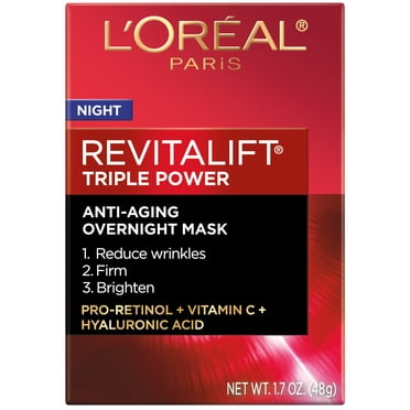 L'Oreal Paris Revitalift Triple Power Anti Aging Overnight Mask, 1.7 oz
