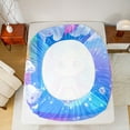 thumbnail image 5 of Castle Fairy Cartoon Mermaid Bed Sheets for Children,Ocean Princess King Sheets, 5 of 7