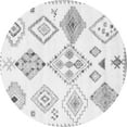 thumbnail image 1 of Ahgly Company Indoor Round Solid Gray Modern Area Rugs, 5' Round, 1 of 1