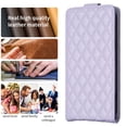 thumbnail image 6 of Flip Wallet Case for iPhone 14, PU Leather Magnetic Snap Folio Cover with Card Holder, Kickstand Function - TPU Shockproof Durable Protective Phone Case for iPhone 14, Purple, 6 of 7