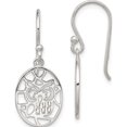 thumbnail image 1 of Sterling Silver Cut-Out Owl Shepherd Hook Earrings (31 X 12) Made In Thailand qe11828, 1 of 5