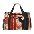 thumbnail image 1 of Disketp Silhouette Trumpet Red Art Bolsa de Viaje Tipo Duffle, Bolso de Mano para Fin de Semana para Mujer, Bolsa de Gimnasio Ligera para Hombre, Esencial para Viajes, 1 of 7