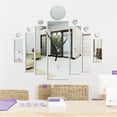 thumbnail image 4 of fashionhome Rectangle Clock Sticker Mirror Clock Wall Sticker Moder Home Decoration, 4 of 4