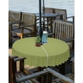 thumbnail image 2 of Olive Green Outdoor Tablecloth with Umbrella Hole and Zipper, Solid Color Table Cover for Round Tables Waterproof Tabletop Collection for Patio, Garden, Picnic, Camping 60R, 2 of 6