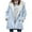 Light Blue, variant on Inleife Fashion Womens Warm Faux Coat Jackets Plus Size Solid Long Sleeve Fall Winter Outerwear Button Tops