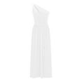thumbnail image 4 of Antinious Ladies Summer Dress,Elegant Dresses for Women,Evening Dresses for Women Sleeveless Casual Fashion Party Daily Elegant Solid Dress,White,XL, 4 of 5
