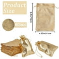 thumbnail image 2 of 60Pcs Organza Gifts Bags Medium 16x11cm Gold Drawstring Crafts Pouches for Wedding Birthday Party Christmas Candy Gifts DIY, 2 of 6