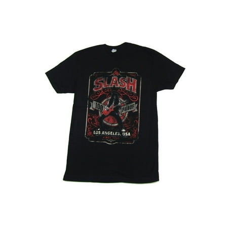 Slash Whiskey Label Black T Shirt