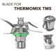thumbnail image 2 of CHAO Cuchillo Cuchilla de repuesto de acero inoxidable para robot de cocina Thermomix TM5 con junta, 2 of 5