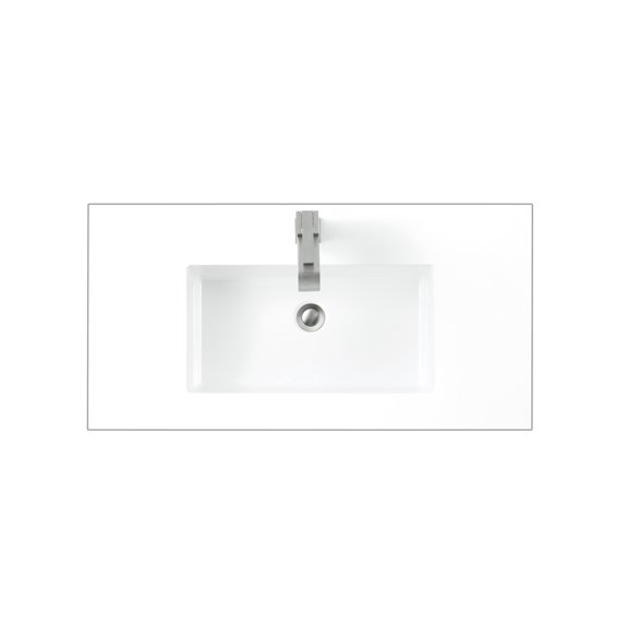 James Martin Vanities SWB-S35.4-GW 35.4" Solid Surface Vanity Top - White