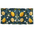 thumbnail image 7 of Yayeee Kitchen Curtains Tier Set of 2 Light Filtering 57"x24" Over Sink Window Panels, Green Lemons, 7 of 7