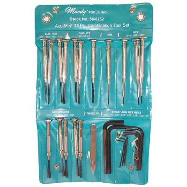MOODY TOOL 580252 General Hand Tool Kit,No. of Pcs. 25