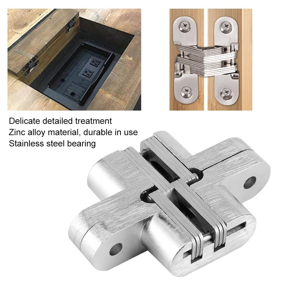 Peahefy Zinc Alloy Concealed Hinge Folding Door Hinge Household Door Hardware Fittings