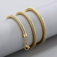 thumbnail image 3 of 5/6mm 20" 22" 24" Stainless steel Round Snake Chain Necklace For Men Women Gift, 3 of 4
