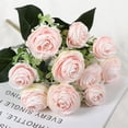 thumbnail image 3 of GROWTH TANK 10 Têtes Camélia Artificiel pour Table de Mariage Rose Clair, 3 of 9