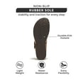 thumbnail image 5 of Project Cloud 100% Genuine Leather Womens Sandals Memory Foam Women Footwear (Belize), 5 of 7