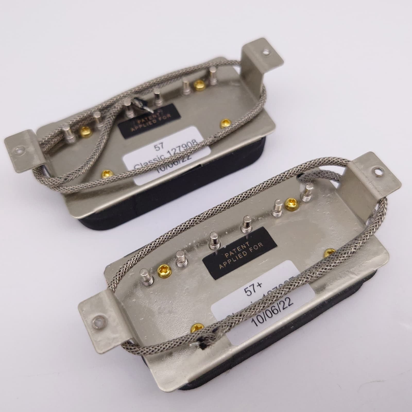 Classic 57 Guitar Humbucker Pickups Set, 2C with 2V2T Wiring Harness for Les Paul style Guitar