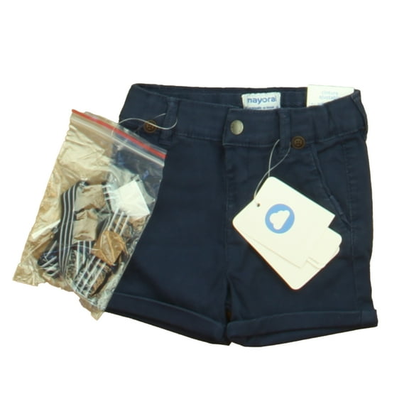 Pre-Owned Mayoral Boys Navy Shorts size: 6 Months (New with Tags)