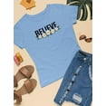 thumbnail image 3 of Believe Daisy Flower Banner T-Shirt Women -Image by Shutterstock, Female Medium, 3 of 4