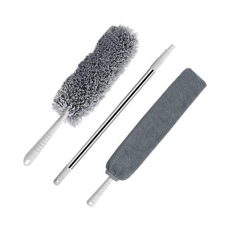 Bendable fan Duster, Dusting Tools ,Household Dust Mops ,Cleaning Set, Lightweight Microfiber Duster for Ceiling ,Corner floor Closet with duster