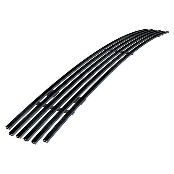 APS Compatible with Ford Econoline E-Series 2008-2014 Lower Bumper Stainless Steel Black 8x6 Horizontal Billet Front Grill Grille Insert F66659J