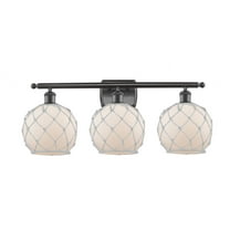 Innovations Lighting - Farmhouse Rope - 3 Light Bath Vanity In Industrial