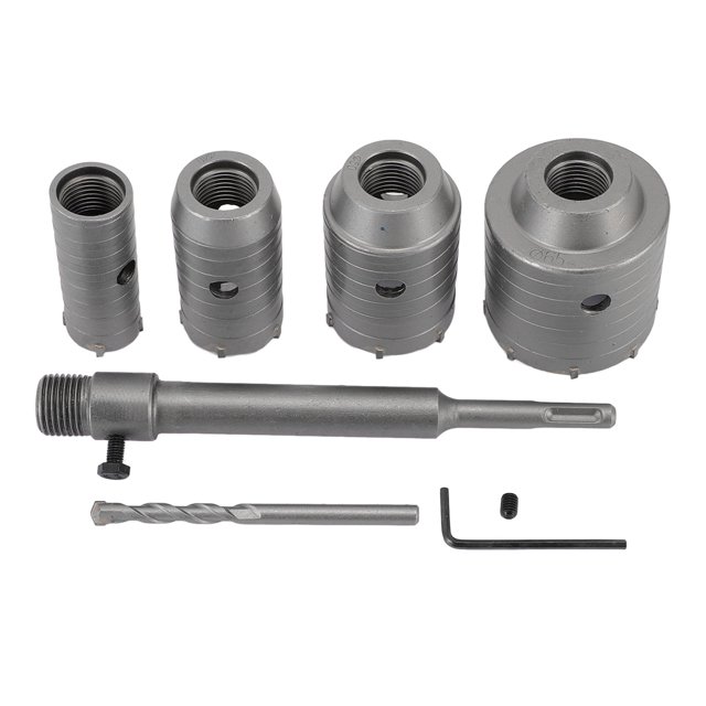 Kit de Sierra de Sierra de Agujeros de Hormigón, múltiple propósito 30 40 50 50 65 mm de Agujeros de Hormigón Juego de Sierra de Alta Dureza A PrueBa de Óxido para Cemento